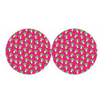 Crazy Mushroom Pattern Print Car Coasters