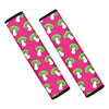 Crazy Mushroom Pattern Print Car Seat Belt Covers