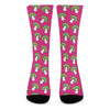 Crazy Mushroom Pattern Print Crew Socks