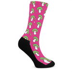 Crazy Mushroom Pattern Print Crew Socks