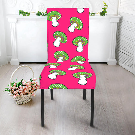 Crazy Mushroom Pattern Print Dining Chair Slipcover