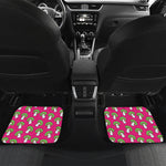 Crazy Mushroom Pattern Print Front and Back Car Floor Mats