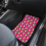 Crazy Mushroom Pattern Print Front and Back Car Floor Mats