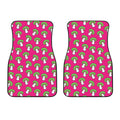 Crazy Mushroom Pattern Print Front Car Floor Mats