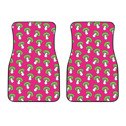 Crazy Mushroom Pattern Print Front Car Floor Mats