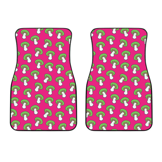 Crazy Mushroom Pattern Print Front Car Floor Mats