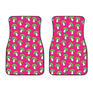 Crazy Mushroom Pattern Print Front Car Floor Mats