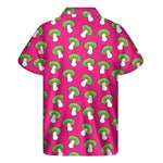 Crazy Mushroom Pattern Print Men's Short Sleeve Shirt