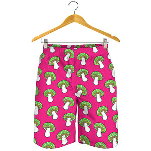 Crazy Mushroom Pattern Print Men's Shorts