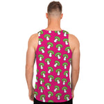 Crazy Mushroom Pattern Print Men's Tank Top