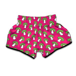 Crazy Mushroom Pattern Print Muay Thai Boxing Shorts