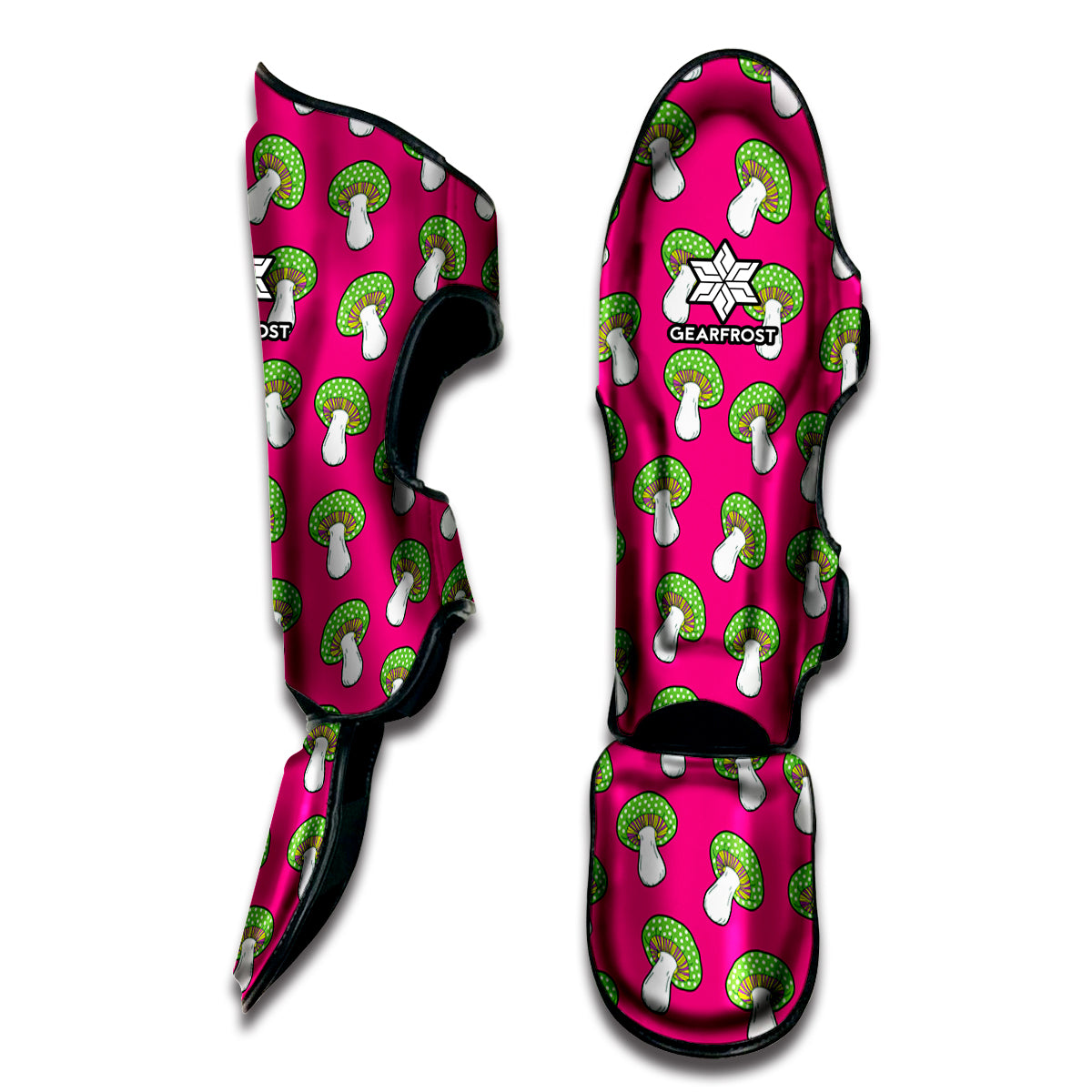 Crazy Mushroom Pattern Print Muay Thai Shin Guard