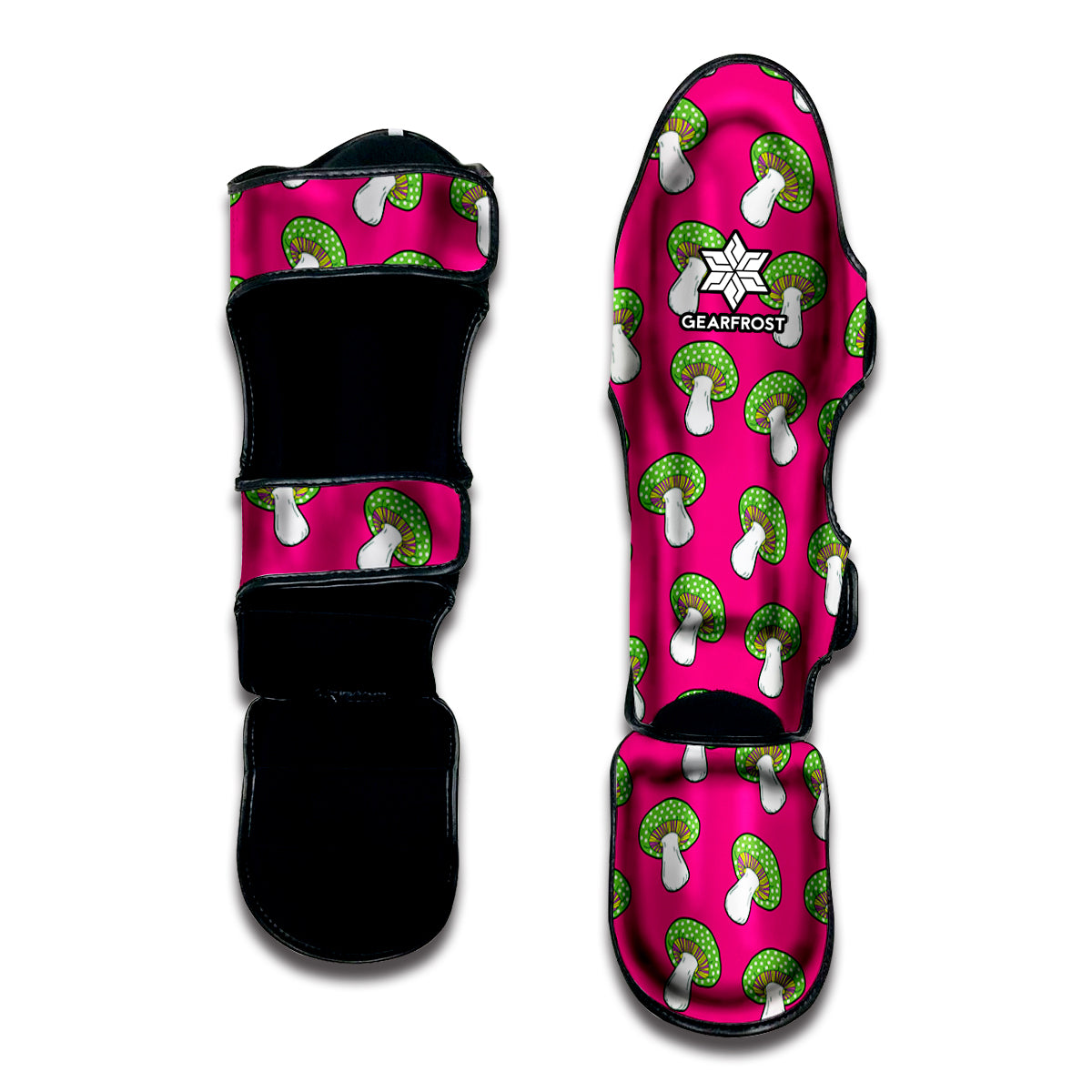 Crazy Mushroom Pattern Print Muay Thai Shin Guard