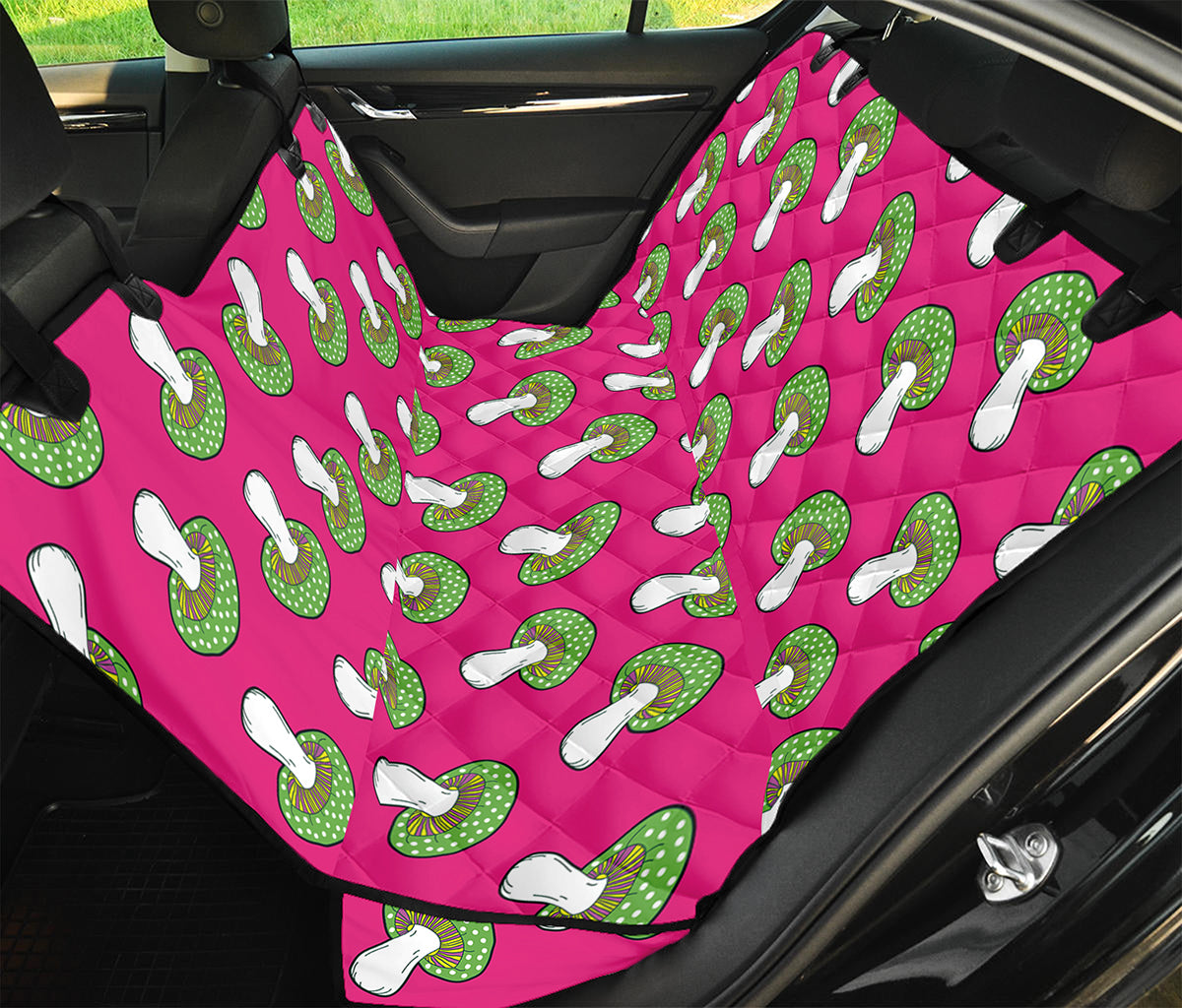 Crazy Mushroom Pattern Print Pet Car Back Seat Cover