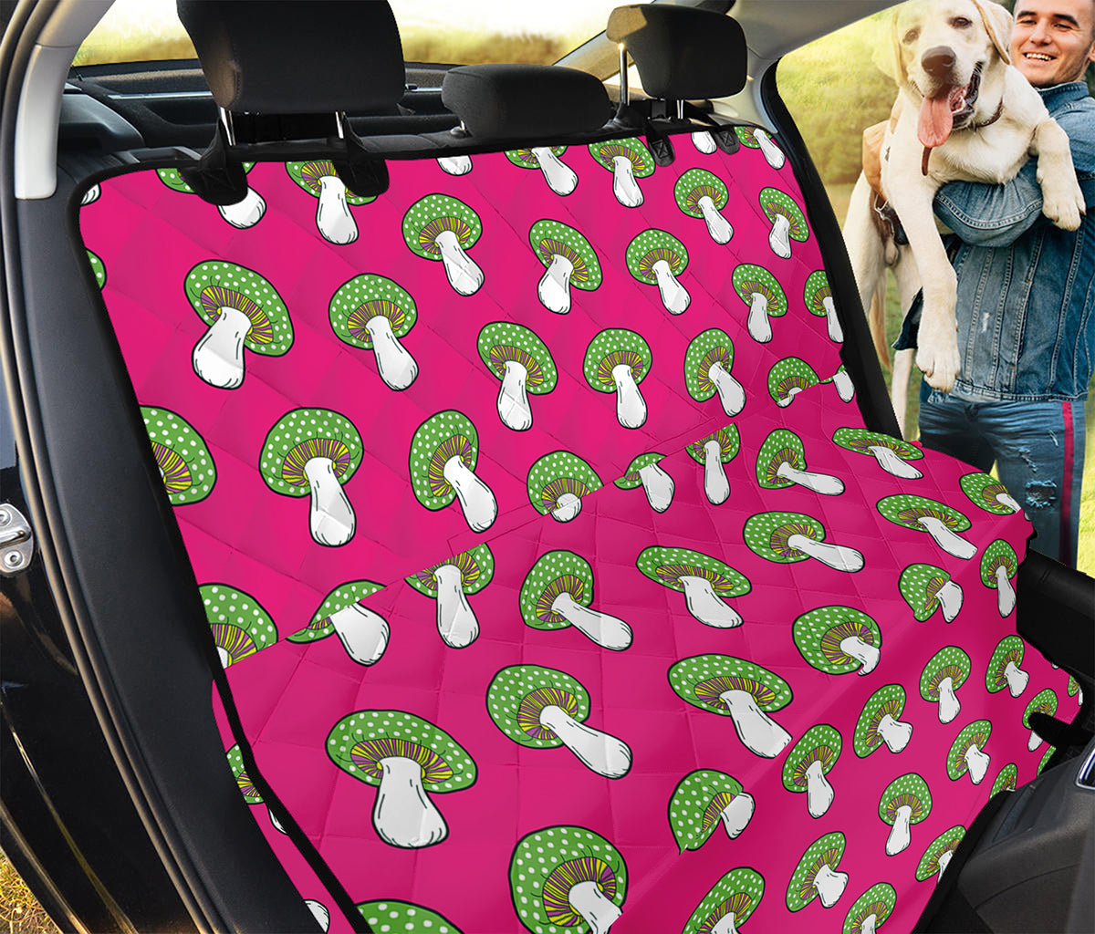 Crazy Mushroom Pattern Print Pet Car Back Seat Cover