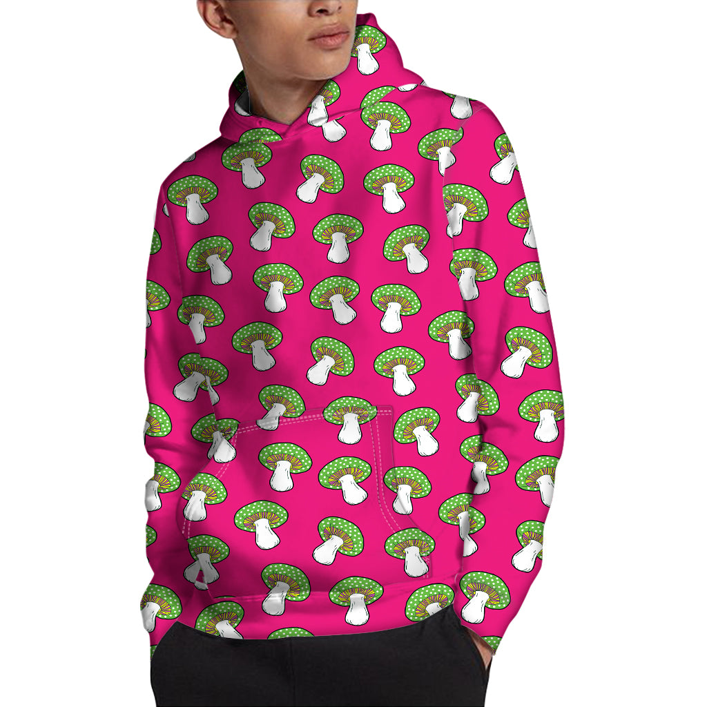 Crazy Mushroom Pattern Print Pullover Hoodie