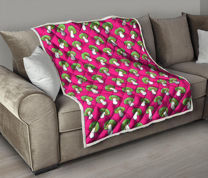 Crazy Mushroom Pattern Print Quilt