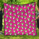 Crazy Mushroom Pattern Print Quilt