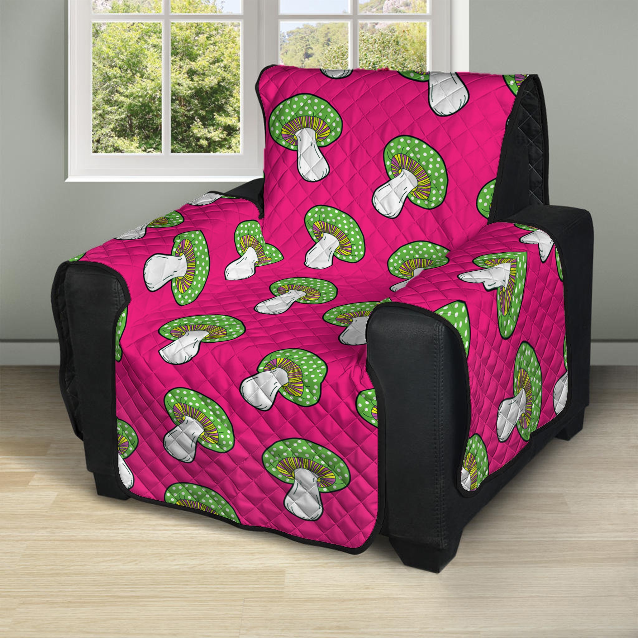 Crazy Mushroom Pattern Print Recliner Protector