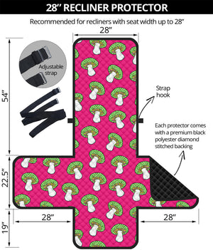 Crazy Mushroom Pattern Print Recliner Protector