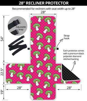 Crazy Mushroom Pattern Print Recliner Protector