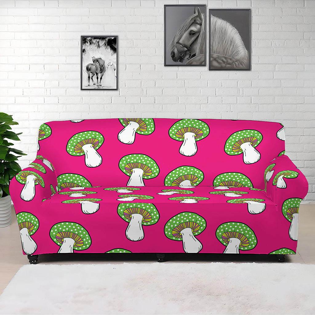 Crazy Mushroom Pattern Print Sofa Cover