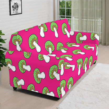 Crazy Mushroom Pattern Print Sofa Cover