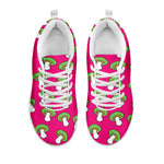 Crazy Mushroom Pattern Print White Sneakers