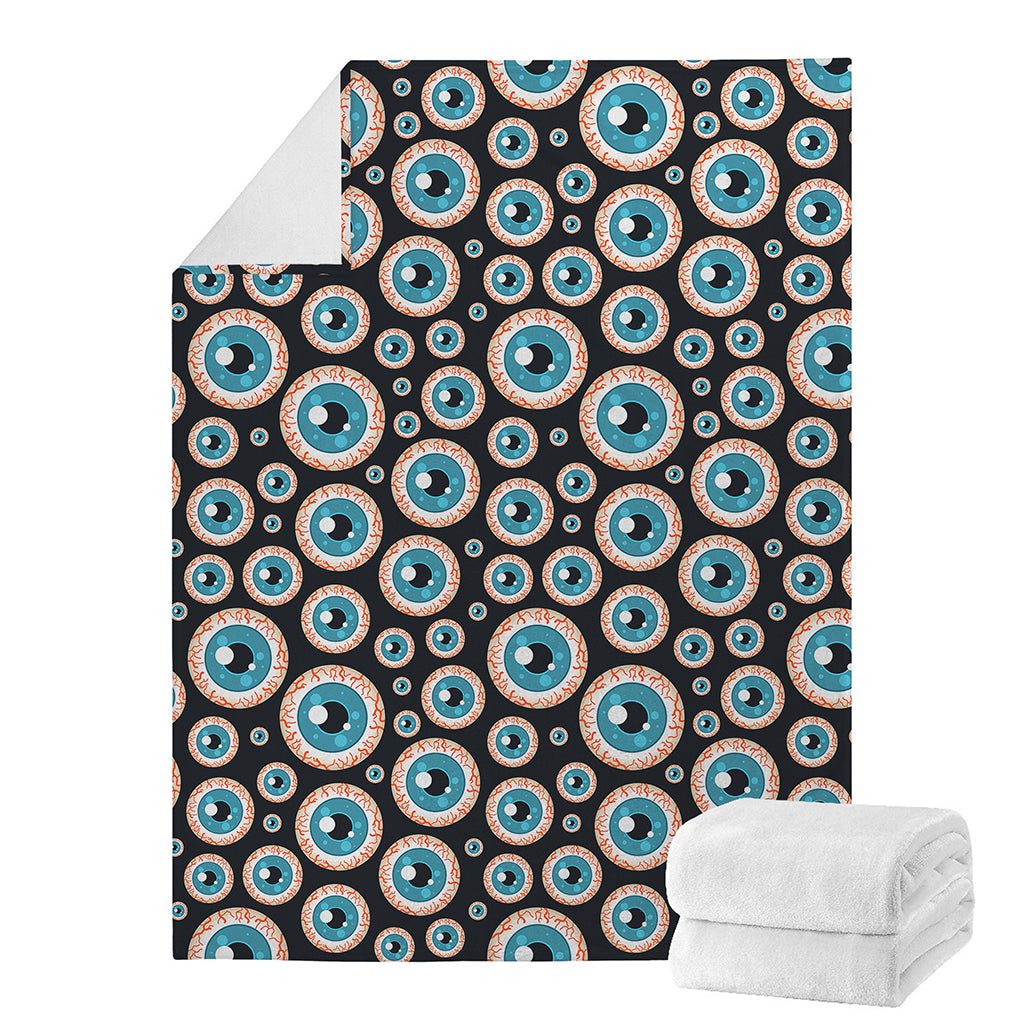 Creepy Eyeball Pattern Print Blanket