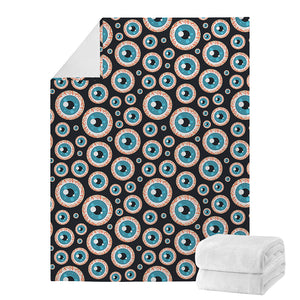 Creepy Eyeball Pattern Print Blanket