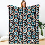 Creepy Eyeball Pattern Print Blanket