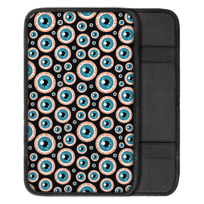 Creepy Eyeball Pattern Print Car Center Console Cover
