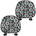 Creepy Eyeball Pattern Print Car Headrest Covers