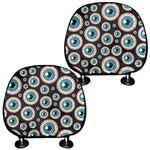 Creepy Eyeball Pattern Print Car Headrest Covers
