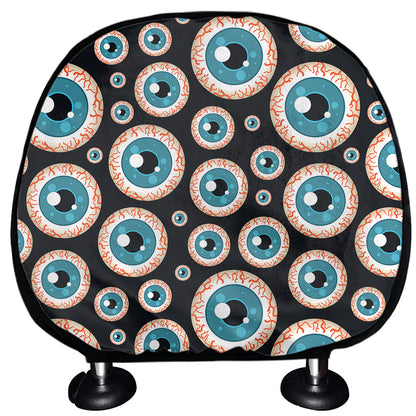 Creepy Eyeball Pattern Print Car Headrest Covers
