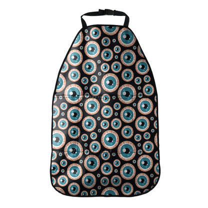 Creepy Eyeball Pattern Print Car Seat Organizers