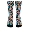 Creepy Eyeball Pattern Print Crew Socks