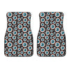 Creepy Eyeball Pattern Print Front Car Floor Mats