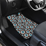 Creepy Eyeball Pattern Print Front Car Floor Mats