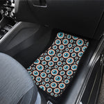 Creepy Eyeball Pattern Print Front Car Floor Mats