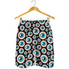 Creepy Eyeball Pattern Print Men's Shorts