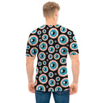 Creepy Eyeball Pattern Print Men's T-Shirt