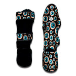 Creepy Eyeball Pattern Print Muay Thai Shin Guard