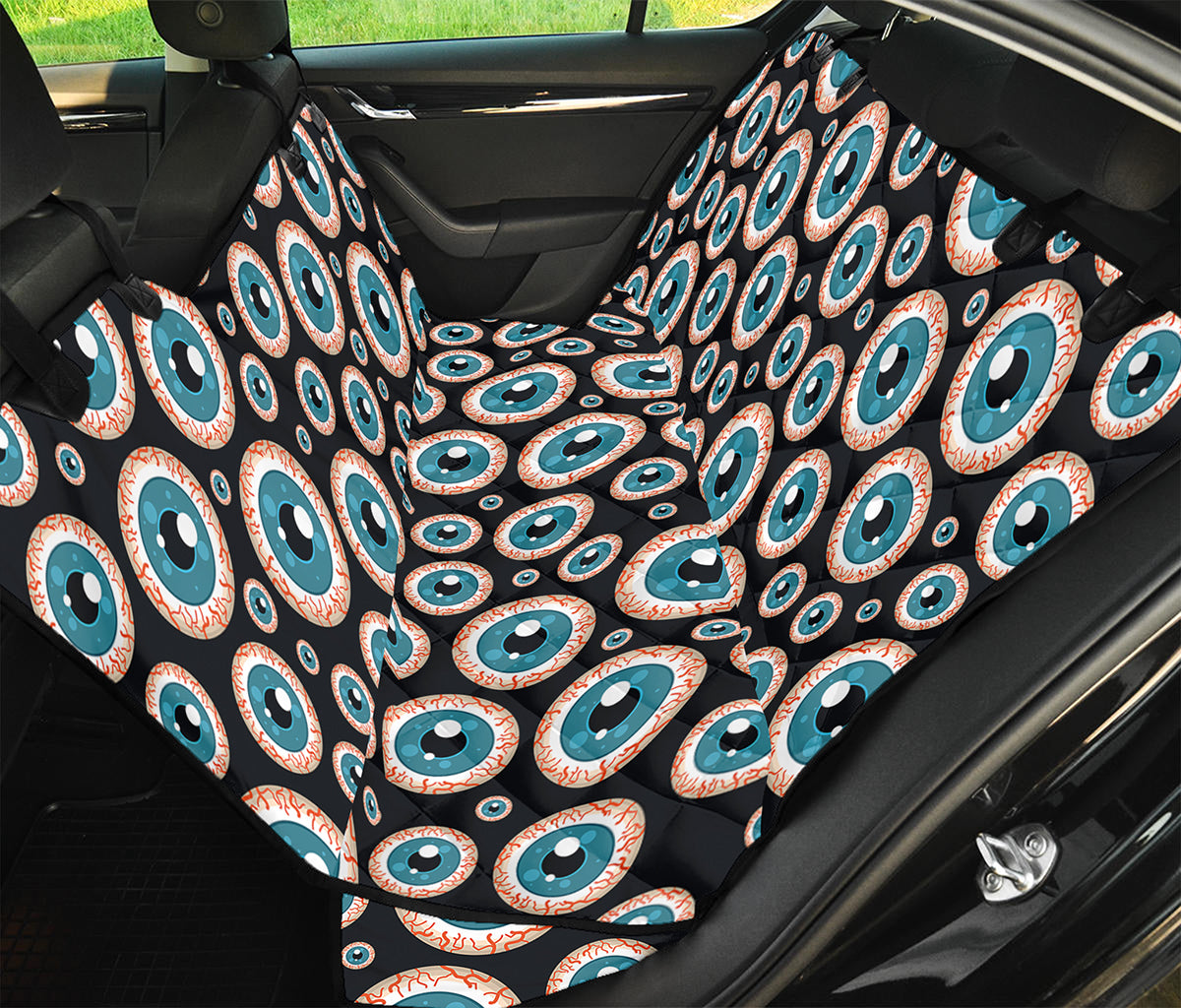 Creepy Eyeball Pattern Print Pet Car Back Seat Cover