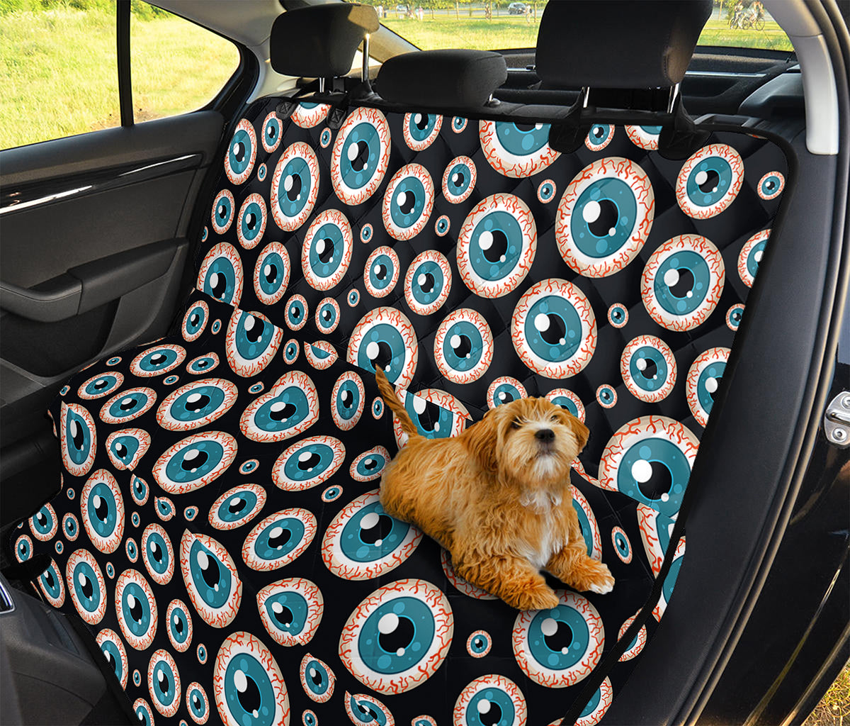 Creepy Eyeball Pattern Print Pet Car Back Seat Cover