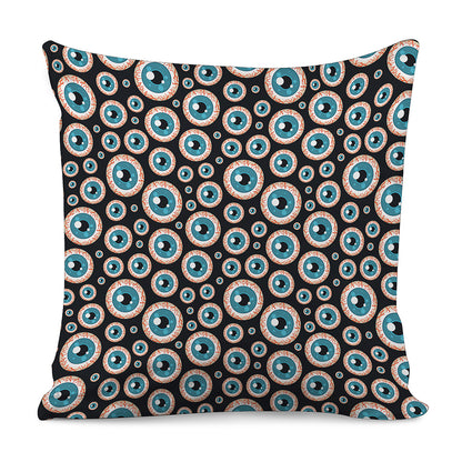 Creepy Eyeball Pattern Print Pillow Cover