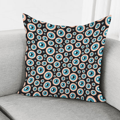Creepy Eyeball Pattern Print Pillow Cover
