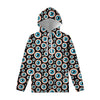 Creepy Eyeball Pattern Print Pullover Hoodie