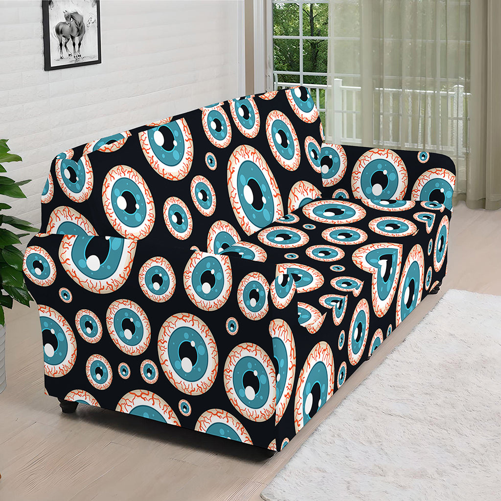 Creepy Eyeball Pattern Print Sofa Cover