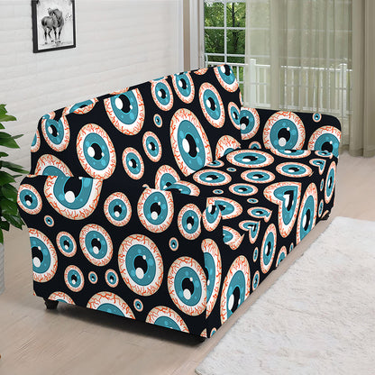 Creepy Eyeball Pattern Print Sofa Cover